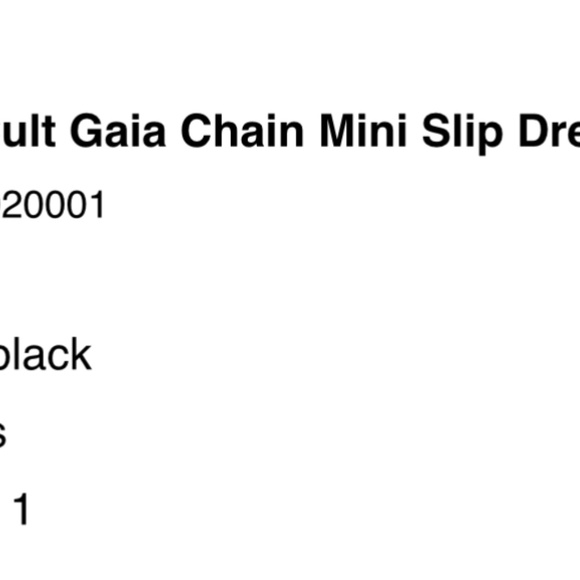 Cult Gaia x gap chain mini slip dress - Picture 3 of 3